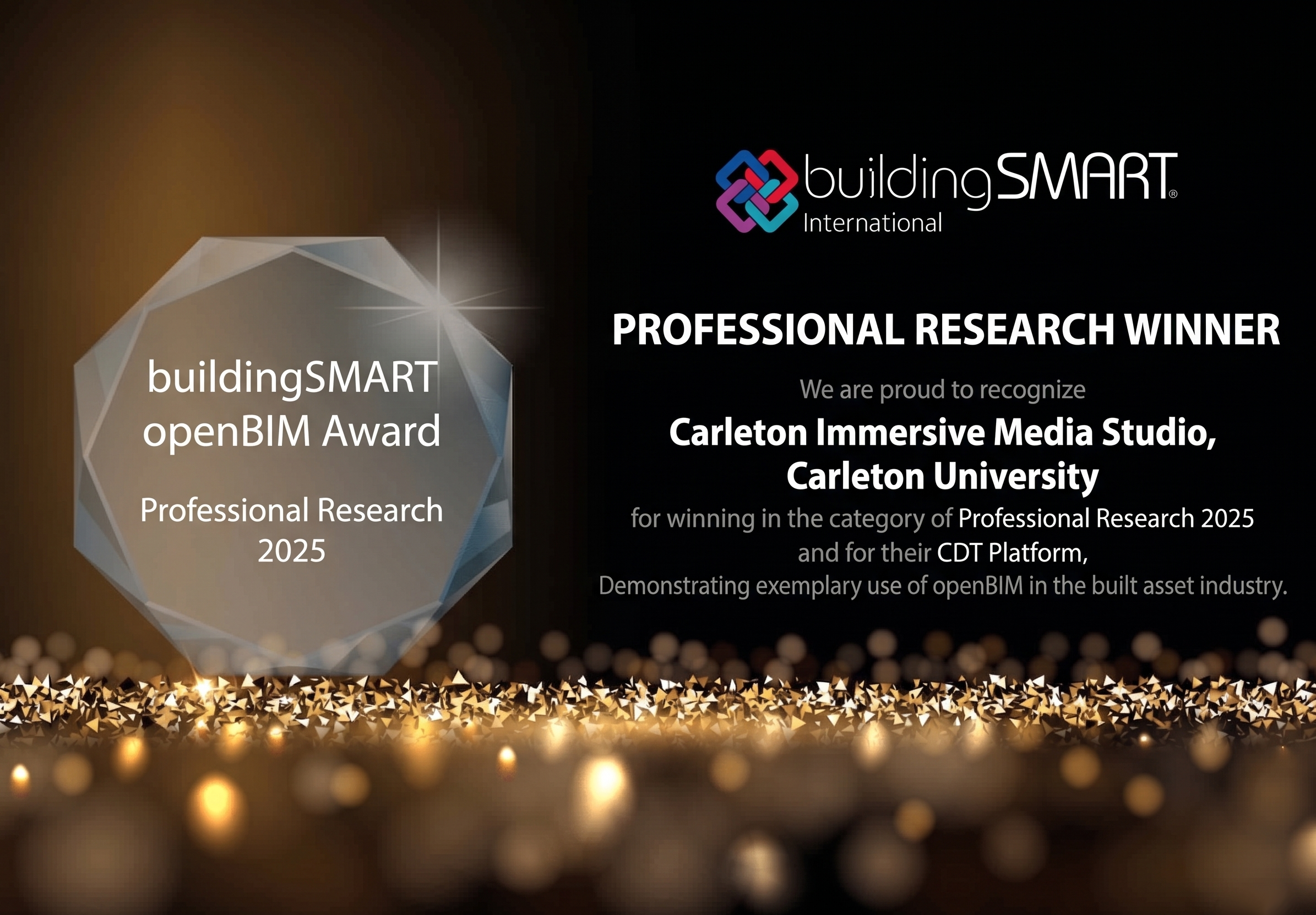 buildingSMART openBIM Award — Professional Research 2025